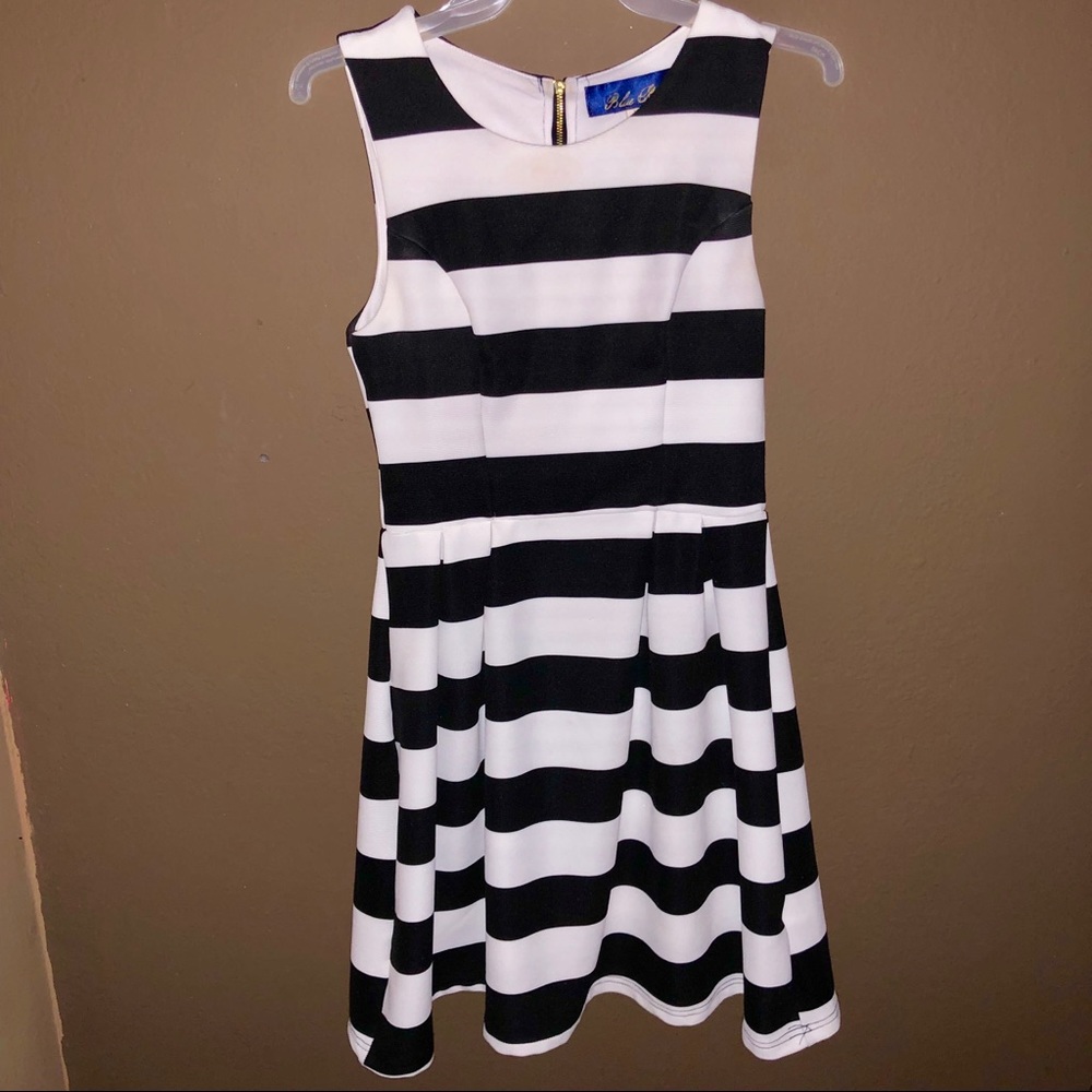 B&W striped dress - Francescas Collections